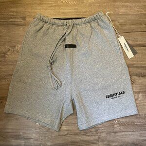 NEW Fear of God Essentials Sweatshorts Dark Oatmeal